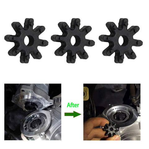8 Piece Black Flexible Steering Coupler Kit for Hyundai and Kia Vehicles Fits Elantra Sonata Santa Fe Azera Veloster