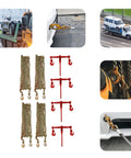 Grade 70 Chain Transport Hauling Kit With 5 16 To 3 8 Inch Chains Binders And 20 Foot Chains Heavy Duty Tie Down Set