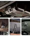 Magnetic Oil Drain Plug Kit M14x1.5 Stainless Steel With Five Copper Crush Washers Gasket in various engine installations.