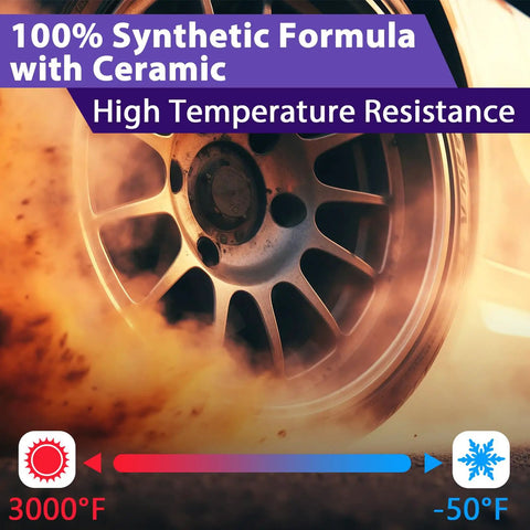 Ceramic Brake Grease Lubricant For Automotive High Temp Caliper Pins And Sliding Pads Eliminates Squeaking Prevents Seizing Reduces Brake Noise Extreme Temp Resistant Up To 3000F 1 Oz 1 Pack