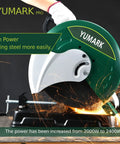 Powerful 2400W 3800RPM Chop Saw With 14 Inch Blade 45 Degree Adjustable Metal Cutting Angles For Rebar Angle Iron Hollow Pipe