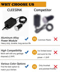 Comparison chart showing Sink Top Air Switch Kit For Garbage Disposal Brushed Nickel Stainless Steel Button benefits versus competitors.