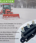 Application of 12V Workhorse Winch Reversing Solenoid Switch DPDT Contactor Relay in snow removal equipment