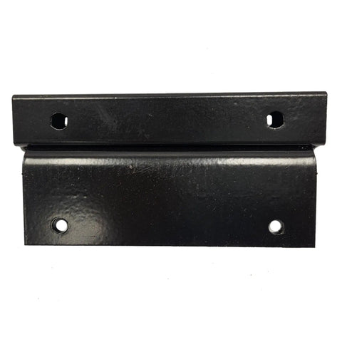 Club Car Precedent Extended Golf Cart Roof Mounting Bracket For 80 84 88 And 120 Inch Tops black metal bracket front view