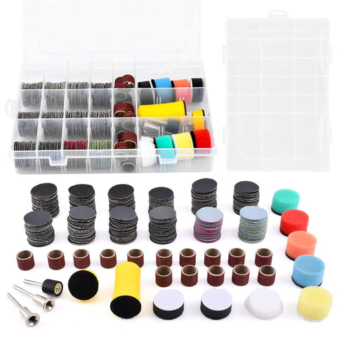 Pro Grade All In One 268 Piece 1 Inch Wet And Dry Sanding Kit With Discs And Drums, 60 To 10000 Grit Wet Dry Sandpaper displayed in box