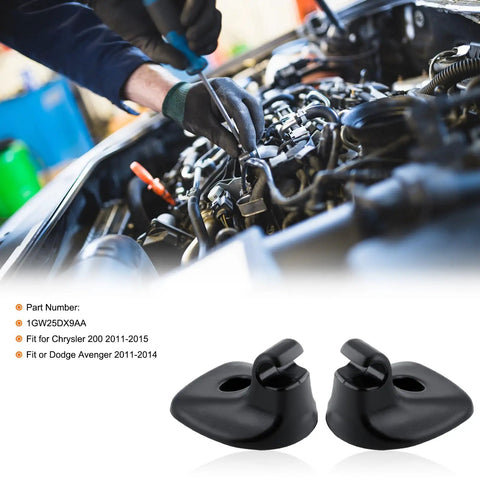 Sun Visor Clip Replacement For Chrysler 200 2011-2015 And Dodge Avenger 2011-2014 Black ABS Plastic Visor Hook Support
