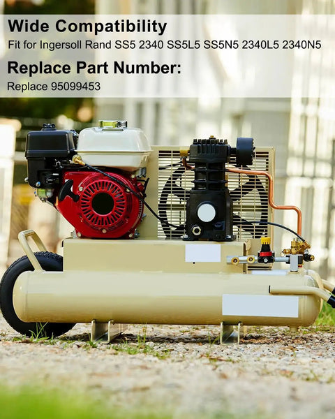 Air compressor compatible with V Belt Half Inch Wide Sixty Inch Long Replacement For SS5 And 2340 Series Air Compressors