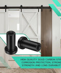 10 Set Barn Door Spacers Kit 2 Inch For Sliding Track Hardware With Screws Lag Bolts And Wall Anchors Carbon Steel Installed