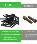 140 Pieces M3x30mm Hex Socket Head Cap Screws Made From Carbon Steel With Black Oxide Finish, comparison of ours vs others