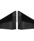 Hydrofoil Outboard Motor Stabilizer Kit for Four Boat Motors with Nut Set, side view of black stabilizers.