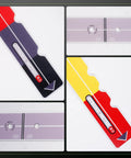 Golf Putting Aid Stroke Meter 2.0 Pro Training Tool with color-coded guides for stroke length and distance control.