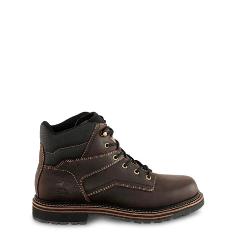 Kittson 6 Inch Steel Toe Work Boot For Men Brown Leather Slip Resistant Outsole Electrical Hazard Rated ASTM F2413 18 Compliant Size 10 D Medium All Day Comfort side view