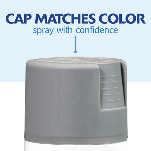 Close-up of spray can lid, 2X Ultra Cover Satin Granite Spray Paint For Interior And Exterior Surfaces That Sticks To Wood Plastic Metal