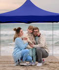 Family under Universal Replacement Top For Pop Up Canopy Tents, Available In 6x6 Foot, 8.2x8.2ft, Or 3x3m Sizes, on beach
