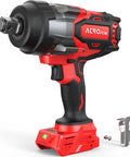 Cordless Three-Quarter Inch Beefy Torque Impact Wrench for Milwaukee 18V Batteries, 1850 ft-Lbs Brushless Motor