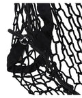 Close-up of Multi Compartment Truck Bed Cargo Net For Tesla Cybertruck 2024 with heavy duty mesh and secure straps.