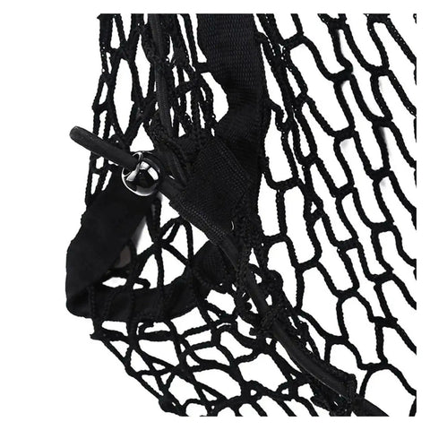 Close-up of Multi Compartment Truck Bed Cargo Net For Tesla Cybertruck 2024 with heavy duty mesh and secure straps.