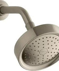 Purist 965-AK-BV Single Function Showerhead 2.5 GPM in Vibrant Brushed Bronze, wall-mount with 66 nozzles