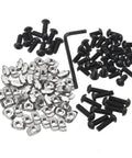 M6 T Nuts And Screws Assortment Kit For 3030 Aluminum Profile Extrusions Hammer Head T Slot Nuts Nickel Plated Carbon Steel Pro Grade Heavy Duty 100 Pcs With 50 T Nuts 30 M6 12mm Screws 10 M6 16mm Screws 10 M6 20mm Screws And Wrench