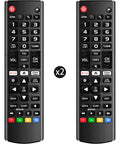 Universal Remote For LG Smart TVs That Just Works With All LG LED LCD OLED 4K HDTV Models, Replacement TV Remote pack of 2