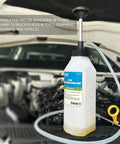 SMOTIVEPRO 1 L hand oil pump with clear tubing for engine and transmission oils