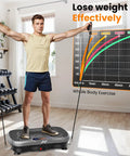Man using Vibration Plate Fitness Platform For Full Body Workout, Bluetooth Shaker Board, Home Gym And Office Use, Low Impact Vibration Machine