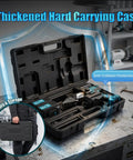 Cordless Hydraulic Flange Spreader Tool 8T 18V Battery Powered in hard carrying case on workbench.