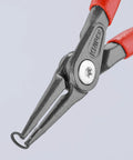 Precision Circlip Pliers Internal Straight For Five Sixteenth To One Half Inch Bore Diameter close-up showing comfort grip.