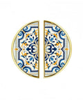 Ornate Baroque Tile Cabinet Handles 3 Inch Hole Center Semicircle Drawer Pulls Solid Zinc Alloy Gold For Kitchen Bathroom Dresser