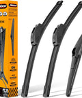22 Inch Front Wipers And 21 Inch Rear Wiper Blade Replacement For Dodge Durango 2011-2024 And Jeep Grand Cherokee 2011-2013 Pack