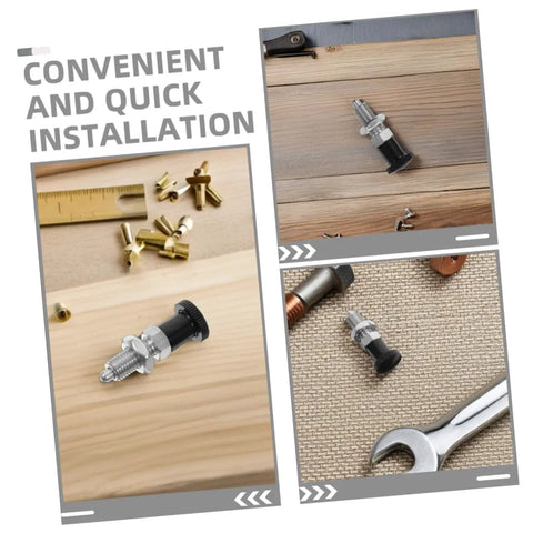 Stainless Steel Spring Indexing Plunger With Fast Reset Mechanism Snaps Back Into Position Dead Nuts Every Time for quick installation.