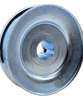 4 Inch Outside Diameter Single Groove V Belt Pulley For A B 5L 4L Belts Seven Eighths Inch Bore Carbon Steel Zinc Plated Motor Pulley Durable 1020 Steel Construction
