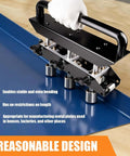 Pro Grade Three Station Edge Roller Bender for metal roofing bending tool on blue panel, features stable bending.