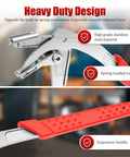 Non Destructive Car Clip Pliers Set With 20 8mm Rivets, showing stainless steel design with ergonomic grip and spring-loaded lever.