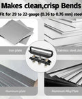 Image of Three Station Edge Roller Bender with 0-90 Degree Adjustable Bends for 5/8 to 4 in 16-102 mm bends in 29-22 gauge steel.