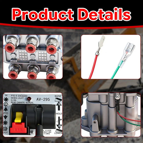 Product details of PTO Air Shift Control Valve With Push To Connect Fittings for Dump Truck Rig Hydraulic System Replacement Parts 329358X AV-295 328388-79X AV295 WA201X