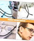 Eyewear Repair Kit With Replacement Temple Arms Screws And Lanyard For Glasses showing tools and fixed eyeglasses