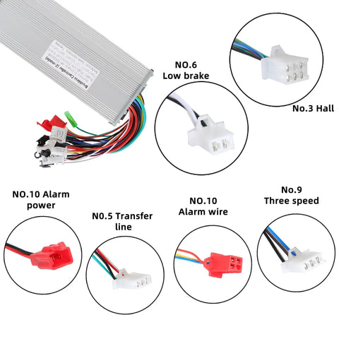 Beefed Up High Power Brushless Motor Speed Controller 48-72V 2000W For E Bike And Scooter Dual Mode Square Wave Controller With Smooth Braking, Precise Throttle, And Wide Compatibility With Sine Wave, Square Wave, And No Hall Motors