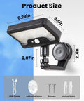 Magnetic Solar Lights Outdoor 600LM Motion Sensor LED Security Lights For Wall Patio Backyard Fence Deck IP65 Waterproof 270 Degree