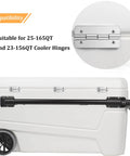 Stainless Steel Replacement Cooler Hinges With Screws For Rectangular Coolers 25 To 165 Qt Fits Most Ice Chests 2 Pack Easy Install
