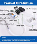 Low Noise Mini Electric Water Transfer Pump 100 To 240V Plug In For Ice Maker, Coffee Machine And Beverage Dispensers components