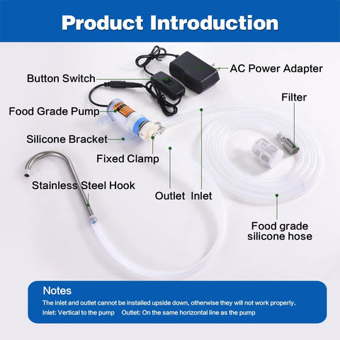 Low Noise Mini Electric Water Transfer Pump 100 To 240V Plug In For Ice Maker, Coffee Machine And Beverage Dispensers components