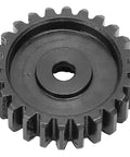 Close-up of a single piece from Five Pieces Steel Servo Spur Gear Set With 24 Tooth Internal Spline And 0.8 Module For Precision Drive Systems