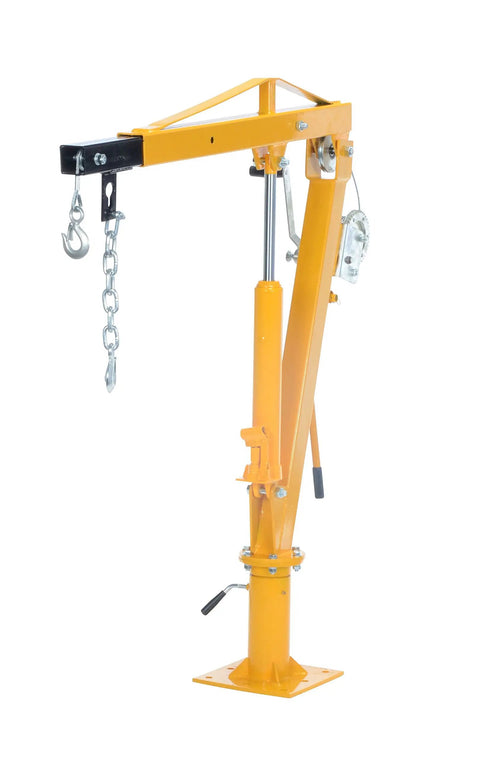 Workhorse Winch Operated Jib Crane With 2000 Lb Capacity And Seven Foot Reach Built Damn Tough To Move Big Cargo Without Breaking A Sweat Today