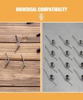 Yardwe 16pcs Premium Trash Can Torsion Spring Replacement Kit For Kitchen Bin Lid Fix With Card Slot And Foot Pedal Integration Durable Silver Metal Parts For Quick Diy Repair And Home Upgrades, 16 silver torsion springs