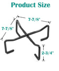 Cast Iron Dutch Oven Lid Lifter and Folding Lid Stand for Camping heavy duty steel trivet holder sizes shown