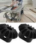 Two Pack Table Saw Bevel Gear 2610015042 Replacement For GTS 10 J And GTS 1031 Saws with durable black plastic construction