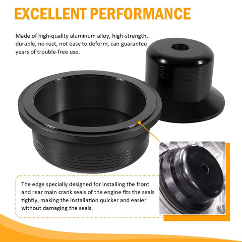 6.6L Diesel Main Crankshaft Seal Driver Kit Front And Rear Seal Installer For 2001 To 2016 GM 6.6L Engines LB7 LLY LBZ LMM LML