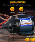 Quiet Yet Powerful 12V Water Pump For RVs Boats And Yachts Delivers 7 GPM At 60 PSI Diaphragm Pump With Half Inch FNPT Inlet