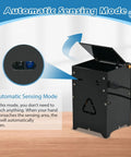 DIY Trash Can Soldering Practice Kit With Through Hole Build And Hands Free Photoelectric Effect Automatic Sensor Model, open lid view